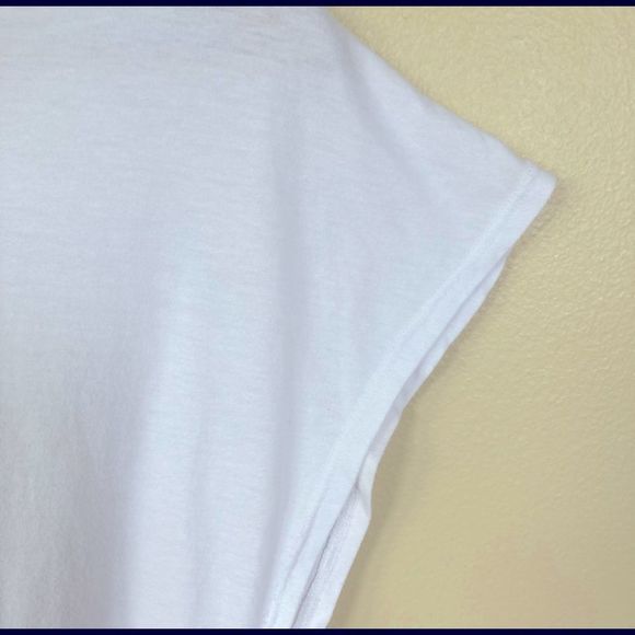 Short Sleeve Boho Stretch Waist Cotton Top Size Small - Picture 10 of 16